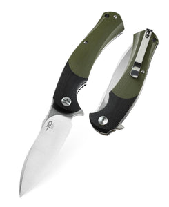 Bestech Knives Penguin Linerlock Green Folding Pocket Knife 32a