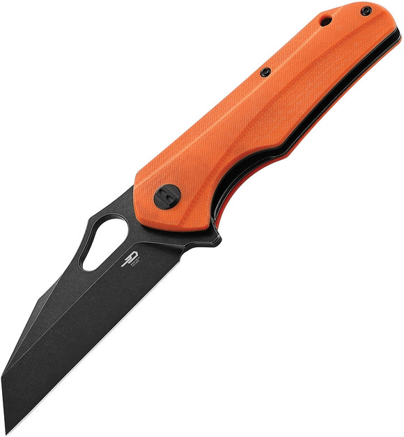 Bestech Knives Operator Linerlock Orange G10 Folding D2 Steel Pocket Knife G36E