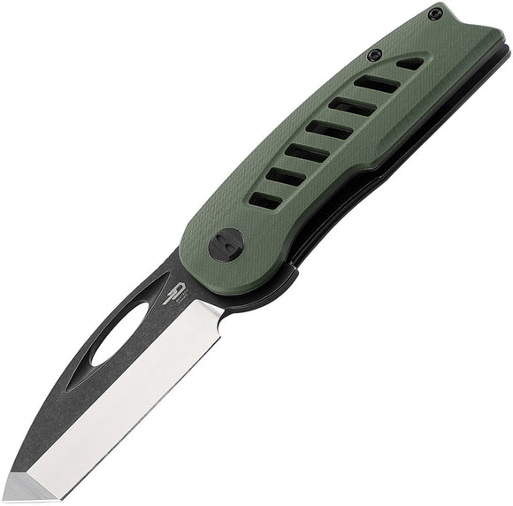 Bestech Knives Explorer Linerlock Green G10 Folding D2 Steel Pocket Knife G37B