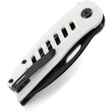 Bestech Knives Explorer Linerlock White G10 Folding D2 Steel Pocket Knife G37E