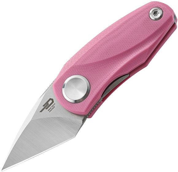 Bestech Knives Tulip Linerlock Pink G10 Folding 14C28N Sandvik Knife 38E