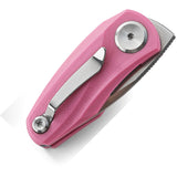 Bestech Knives Tulip Linerlock Pink G10 Folding 14C28N Sandvik Knife 38E