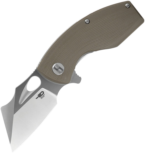 Bestech Knives Lizard Beige G10 Handle D2 Bead Blast Finish Folding Knife G39C