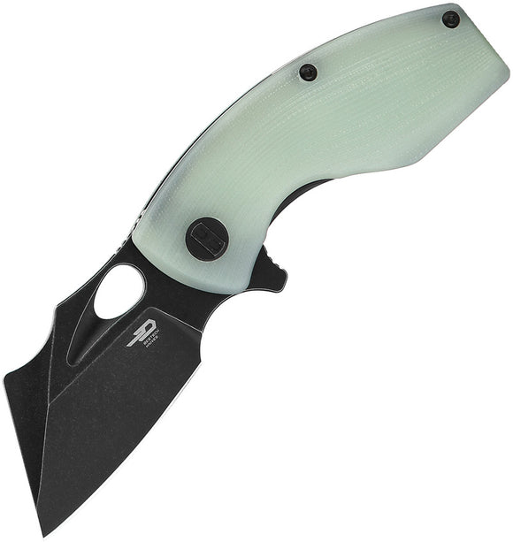 Bestech Knives Lizard Transparent G10 Handle D2 Black Stonewash Knife G39E