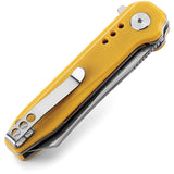 Bestech Knives Syntax Linerlock Yellow 14c28n Folding Knife 40b