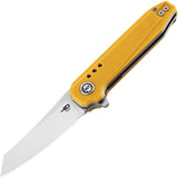 Bestech Knives Syntax Linerlock Yellow 14c28n Folding Knife 40b