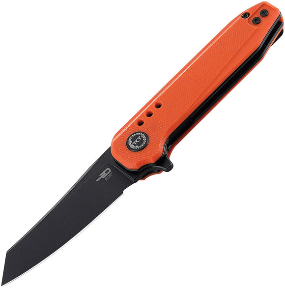 Bestech Knives Syntax Linerlock Orange 14c28n Folding Knife 40c