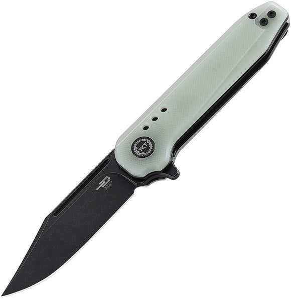 Bestech Knives Pocket Knife Syntax Linerlock Jade G10 Folding 154CM Blade G41C