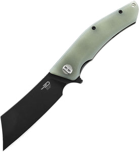 Bestech Knives Cubis Pocket Knife Linerlock Jade G10 Folding D2 Steel Blade G42E