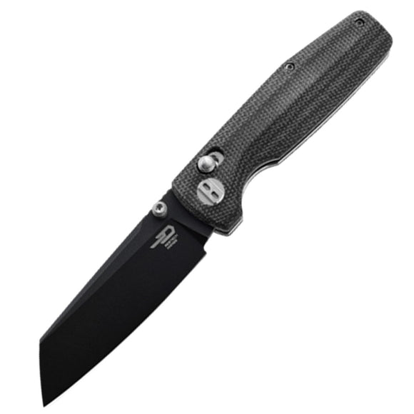 Bestech Knives Slasher Knife Axis Lock Black Micarta Folding D2 Steel Blade 43A2