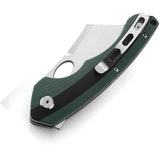 Bestech Knives Skirmish Pocket Knife Linerlock Green & Black G10 Folding D2 G44A