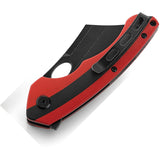 Bestech Knives Skirmish Pocket Knife Linerlock Red & Black G10 Folding D2 G44D