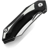 Bestech Knives Kasta Linerlock Black/White G10 Folding 154CM Stainless Knife 45A