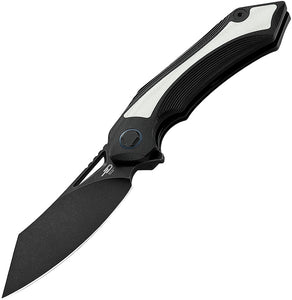 Bestech Knives Kasta Linerlock Black/White G10 Folding 154CM Stainless Knife 45D