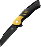 Bestech Knives Rockface Yellow G10 Linerlock BlackD2 Folding Knife 46b