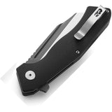 Bestech Knives Rockface Pocket Knife Linerlock Black G10 Folding D2 Steel 46E