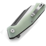 Bestech Knives Rockface Pocket Knife Linerlock Jade G10 Folding D2 Steel 46I