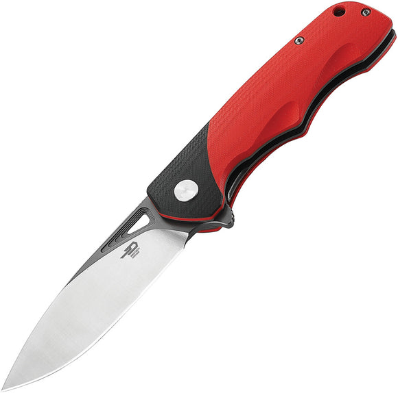 Bestech Knives Airstream Red & Black G10 Linerlock D2 Folding Knife 47c