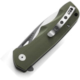 Bestech Knives Airstream Pocket Knife Linerlock Green G10 Folding D2 Steel 47G