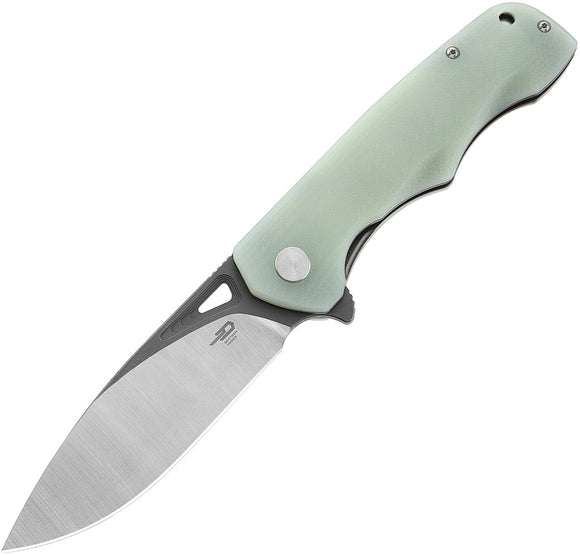 Bestech Knives Airstream Pocket Knife Linerlock Jade G10 Folding D2 Steel 47I