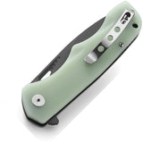 Bestech Knives Airstream Pocket Knife Linerlock Jade G10 Folding Gray D2 47J