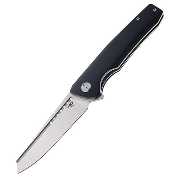 Bestech Knives Slyther Linerlock Black G10 Folding 14C28N Pocket Knife 51A1