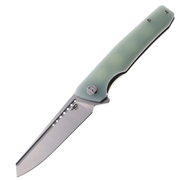 Bestech Knives Slyther Linerlock Jade G10 Folding 14C28N Pocket Knife 51B1