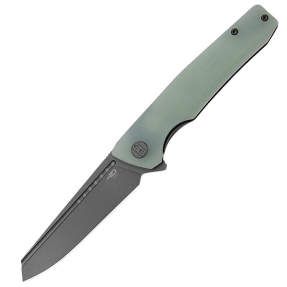 Bestech Knives Slyther Linerlock Jade G10 Folding Gray 14C28N Pocket Knife 51B3