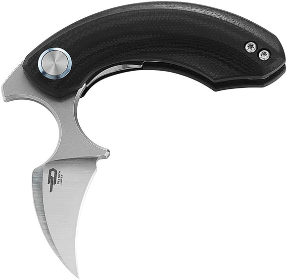 Bestech Knives Strelit Linerlock Black G10 Folding 14C28N Pocket Knife G52A1