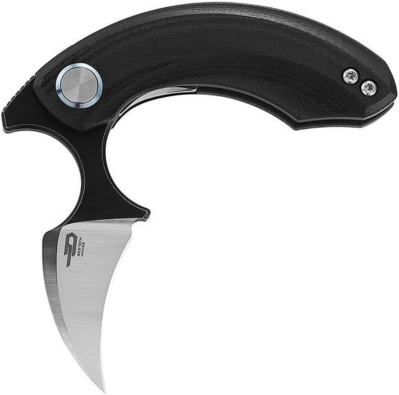 Bestech Knives Strelit Linerlock Black G10 Folding 14C28N Pocket Knife G52A2