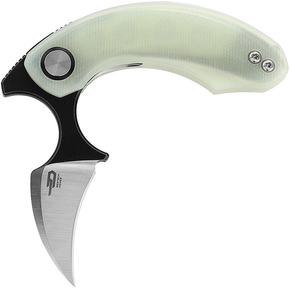 Bestech Knives Strelit Linerlock Jade G10 Folding 14C28N Pocket Knife G52B2