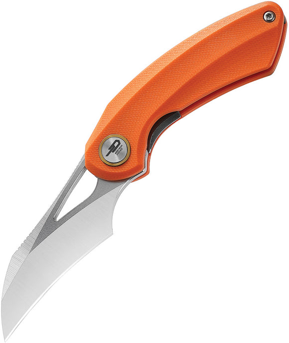Bestech Knives Bihai Linerlock Orange G10 Folding 14C28N Pocket Knife G53B1