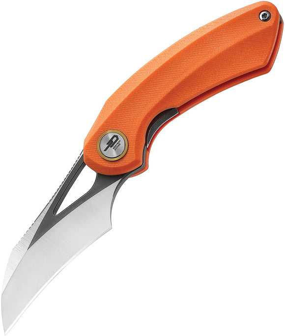Bestech Knives Bihai Linerlock Orange G10 Folding 14C28N Pocket Knife G53B2