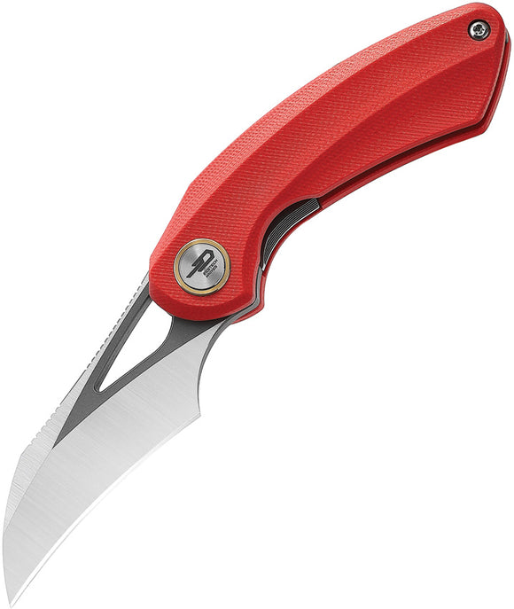 Bestech Knives Bihai Linerlock Red G10 Folding 14C28N Pocket Knife G53C2