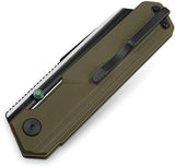 Bestech Knives Tardis Linerlock OD Green G10 Folding D2 Steel Pocket Knife G54C