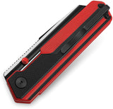Bestech Knives Tardis Linerlock Black & Red G10 Folding D2 Pocket Knife G54E