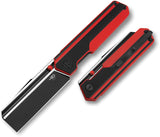 Bestech Knives Tardis Linerlock Black & Red G10 Folding D2 Pocket Knife G54E