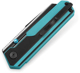 Bestech Knives Tardis Linerlock Black & Teal G10 Folding D2 Pocket Knife G54F