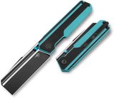 Bestech Knives Tardis Linerlock Black & Teal G10 Folding D2 Pocket Knife G54F