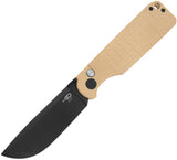 Bestech Knives Glok Button Lock Khaki G10 Folding 14C28N Pocket Knife  OPEN BOX