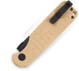 Bestech Knives Glok Button Lock Khaki G10 Folding 14C28N Pocket Knife G55C