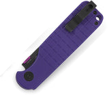 Bestech Knives Glok Button Lock Purple G10 Folding 14C28N Pocket Knife  OPEN BOX