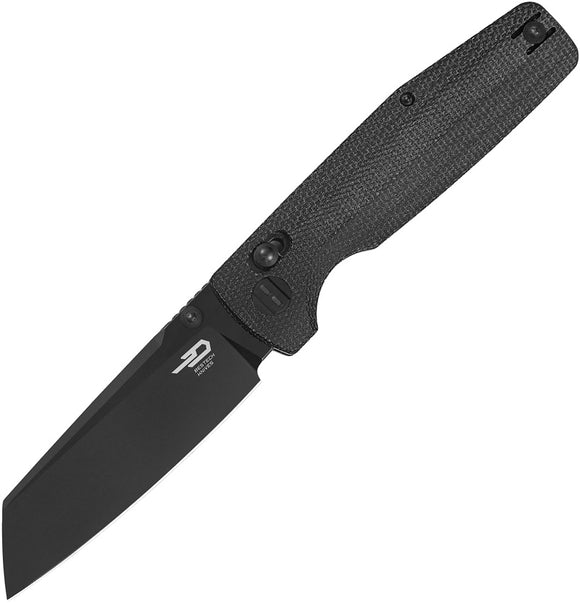 Bestech Knives Slasher Axis Lock Black Micarta Folding D2 Pocket Knife KG56A2