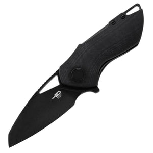 Bestech Knives Riverstone Pocket Knife Linerlock Black G10 Folding 154CM 03C