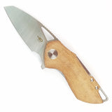 Bestech Knives Riverstone Pocket Knife Linerlock Tan Micarta Folding 154CM 03E