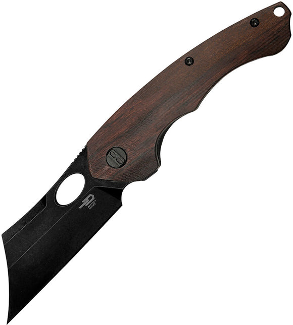 Bestech Knives Skirmish Linerlock Ironwood Folding 154CM Pocket Knife KL06D