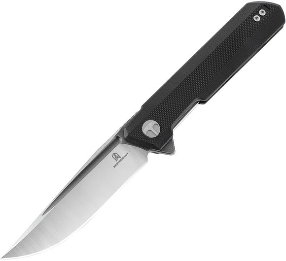 Bestechman Dundee Linerlock Black G10 Folding D2 Steel Pocket Knife MK01D