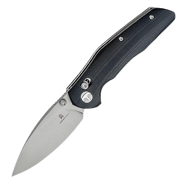 Bestechman Ronan Crossbar Lock Black G10 Folding 14C28N Pocket Knife K02D