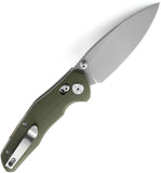 Bestechman Ronan Crossbar Lock OD Green G10 Folding 14C28N Pocket Knife K02E