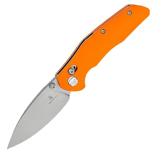 Bestechman Ronan Crossbar Lock Orange G10 Folding 14C28N Pocket Knife K02F